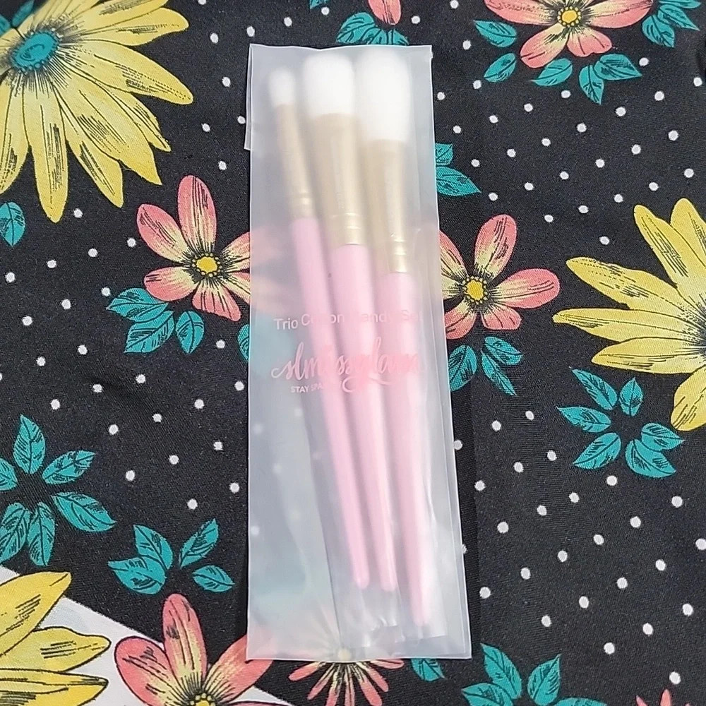 Slmissglam Synthetic Trio Cotton Candy Cosmetic Make Up Brush Set